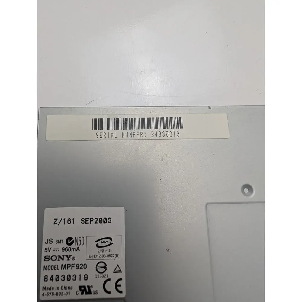 Sony mpf920 121